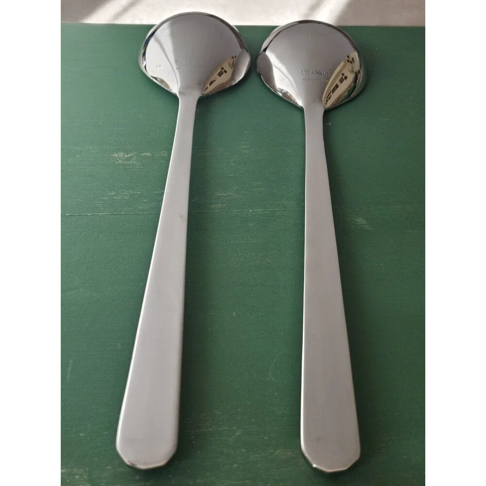 Vera Wang Wedgwood Salad Servers Spoon Spork 12.5 Inches Long